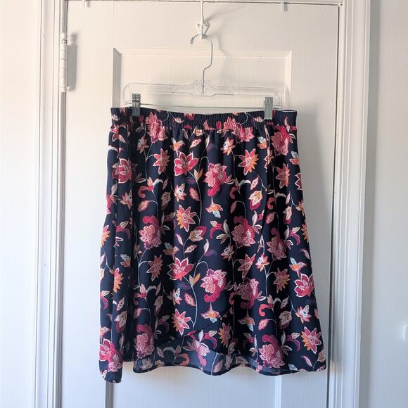 LOFT Outlet Floral Tulip Hem Skirt Sz. L - Picture 1 of 7